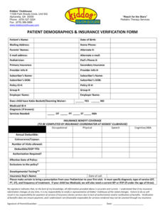Milestone Makers Insurance Verification Form
